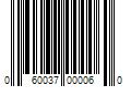 Barcode Image for UPC code 060037000060