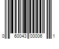 Barcode Image for UPC code 060043000061