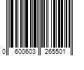 Barcode Image for UPC code 0600603265501