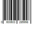 Barcode Image for UPC code 0600603285998