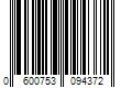 Barcode Image for UPC code 0600753094372