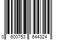 Barcode Image for UPC code 0600753644324