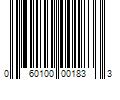 Barcode Image for UPC code 060100001833