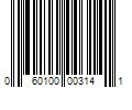 Barcode Image for UPC code 060100003141