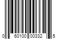 Barcode Image for UPC code 060100003325