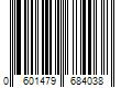 Barcode Image for UPC code 0601479684038