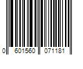 Barcode Image for UPC code 0601560071181