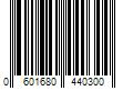 Barcode Image for UPC code 0601680440300