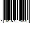 Barcode Image for UPC code 0601842051931