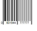 Barcode Image for UPC code 0601944777777