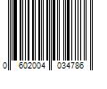 Barcode Image for UPC code 0602004034786