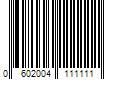 Barcode Image for UPC code 0602004111111