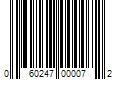 Barcode Image for UPC code 060247000072