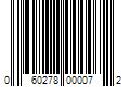 Barcode Image for UPC code 060278000072