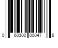 Barcode Image for UPC code 060300000476