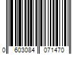 Barcode Image for UPC code 0603084071470