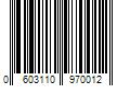 Barcode Image for UPC code 0603110970012