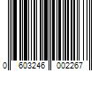 Barcode Image for UPC code 0603246002267