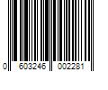 Barcode Image for UPC code 0603246002281