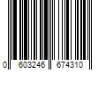 Barcode Image for UPC code 0603246674310