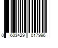 Barcode Image for UPC code 0603429017996