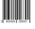 Barcode Image for UPC code 0603429026301