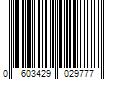 Barcode Image for UPC code 0603429029777