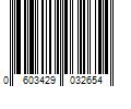 Barcode Image for UPC code 0603429032654