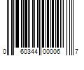 Barcode Image for UPC code 060344000067