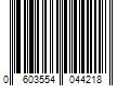 Barcode Image for UPC code 0603554044218