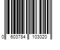 Barcode Image for UPC code 0603784103020