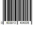 Barcode Image for UPC code 0603813404005