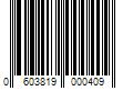 Barcode Image for UPC code 0603819000409