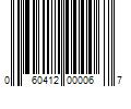 Barcode Image for UPC code 060412000067