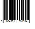 Barcode Image for UPC code 0604331001394