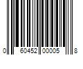 Barcode Image for UPC code 060452000058