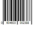 Barcode Image for UPC code 0604603002388