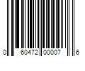 Barcode Image for UPC code 060472000076