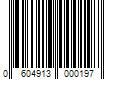 Barcode Image for UPC code 0604913000197