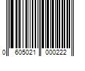 Barcode Image for UPC code 0605021000222