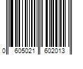 Barcode Image for UPC code 0605021602013