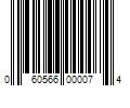 Barcode Image for UPC code 060566000074