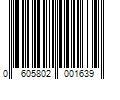 Barcode Image for UPC code 0605802001639