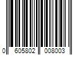 Barcode Image for UPC code 0605802008003