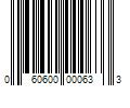 Barcode Image for UPC code 060600000633