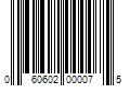 Barcode Image for UPC code 060602000075