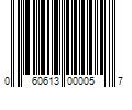 Barcode Image for UPC code 060613000057