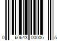 Barcode Image for UPC code 060643000065