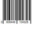 Barcode Image for UPC code 0606449104325