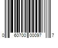 Barcode Image for UPC code 060700000977